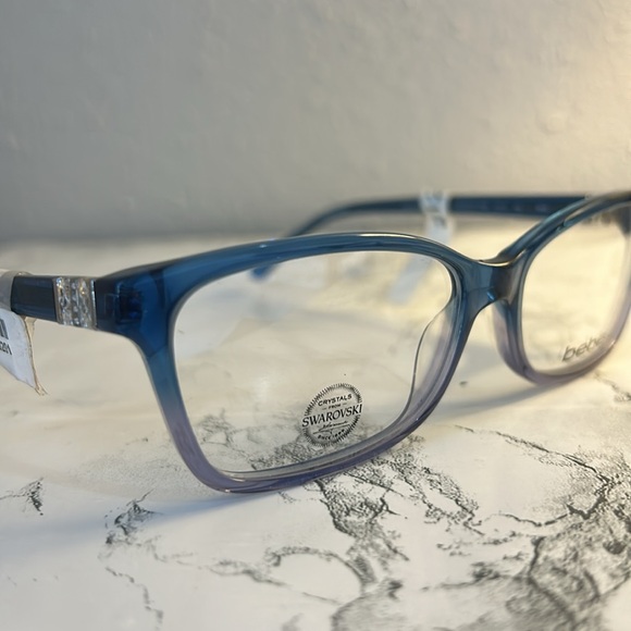 Bebe Swarovski BB 5085 416 Love Sick Midnight Fade woman’s eyeglasses frames - Picture 4 of 12